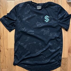 Seattle Kraken Navy Blue dry fit T shirt